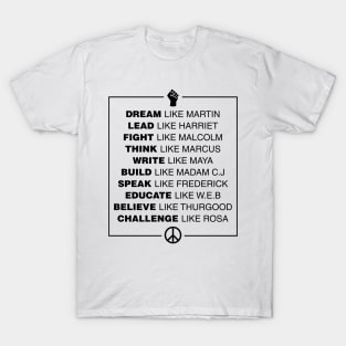 Influential Black Leaders T-Shirt